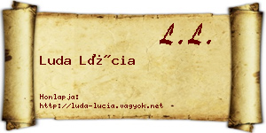 Luda Lúcia névjegykártya
